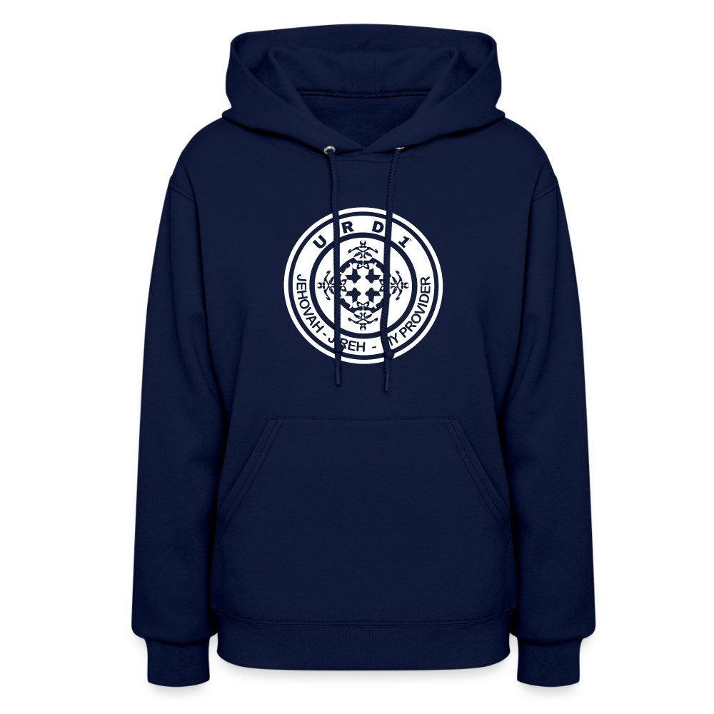 URD1- Jehovah Jireh - Women Impact Hoodie - navy