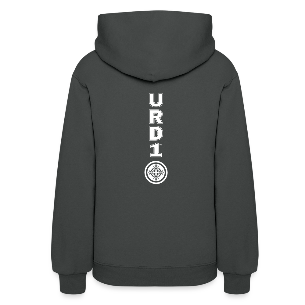URD1- Jehovah Rapha - Women Impact Hoodie - asphalt