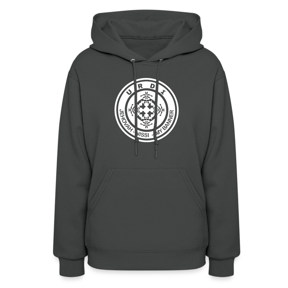 URD1- Jehovah Nissi - Women Impact Hoodie - asphalt