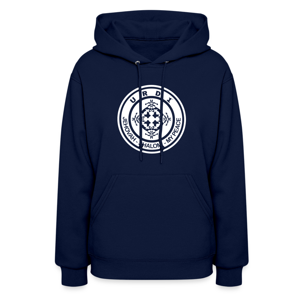URD1- Jehovah Shalom - Women Impact Hoodie - navy
