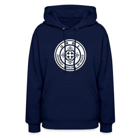 URD1- Jehovah Shalom - Women Impact Hoodie - navy