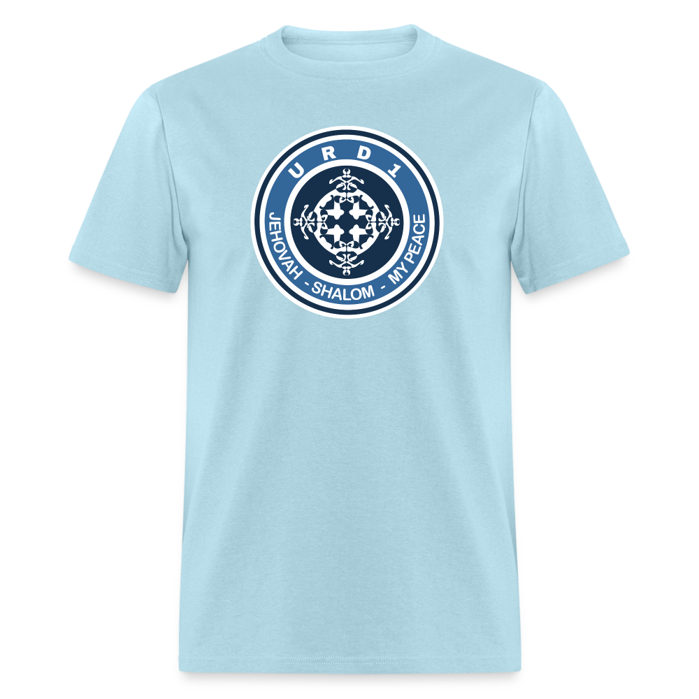 URD1 - Women Praise T-Shirt - Jehovah Shalom - powder blue
