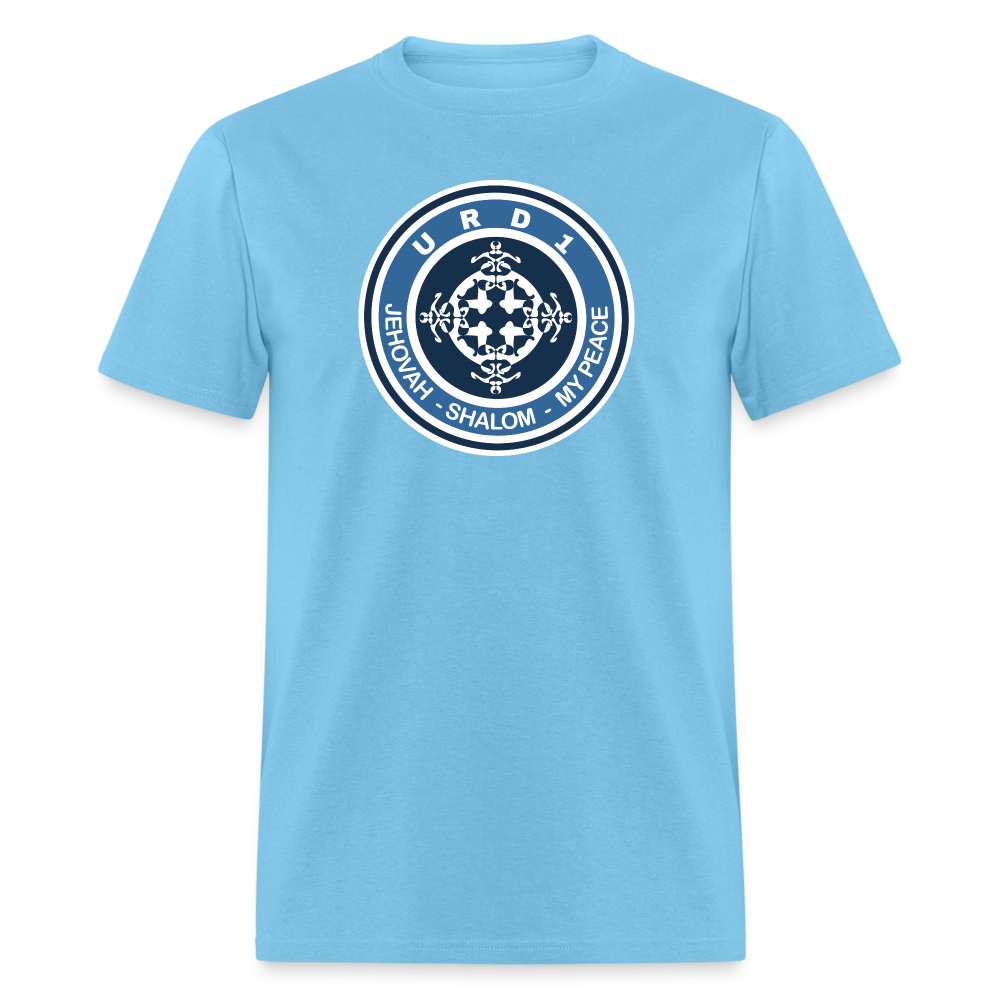 URD1 - Women Praise T-Shirt - Jehovah Shalom - aquatic blue