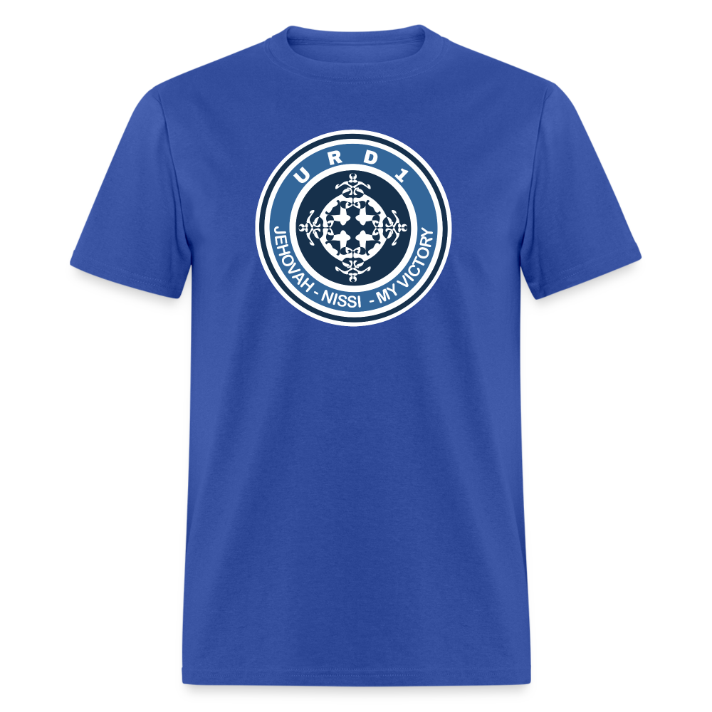 URD1 - Men Praise T-Shirt - Jehovah Nissi - royal blue