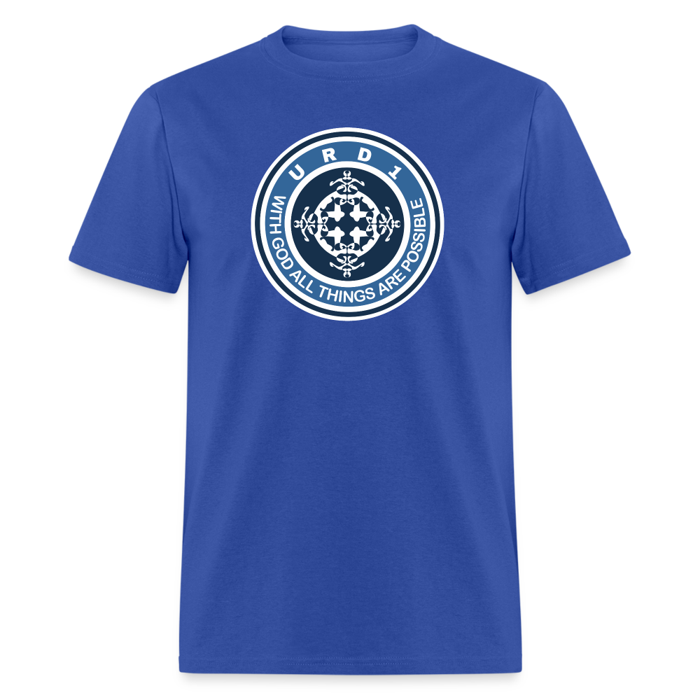 URD1 - Men Praise T-Shirt - All Things Are Possible - royal blue