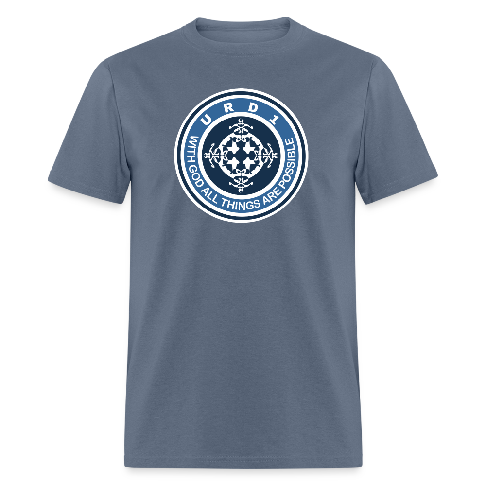URD1 - Men Praise T-Shirt - All Things Are Possible - denim